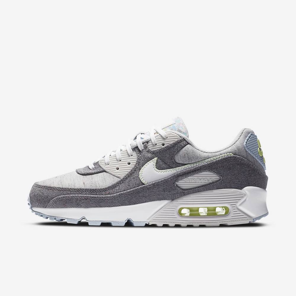 Basket Nike Air Max 90 NRG Grise 3017-425 Vast Grey/Barely Volt/Celestine Blue/White Homme | YPT-50795221